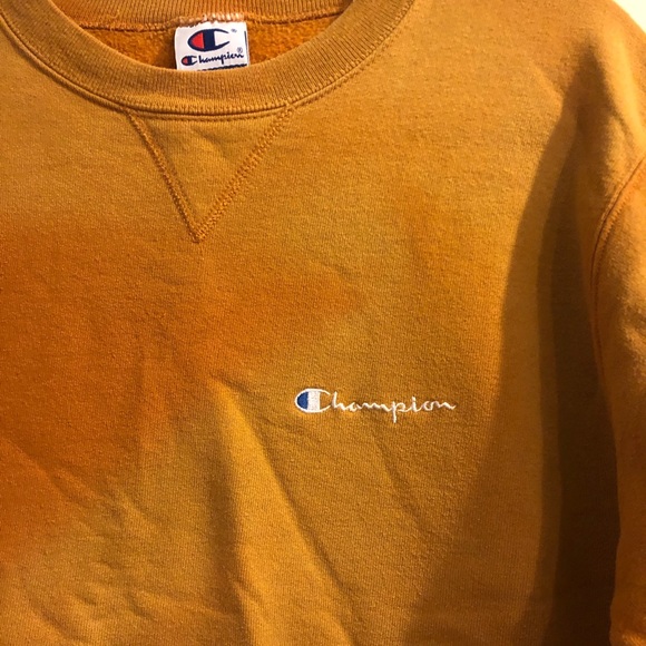 Vintage Champion Sweatshirt, Distressed Orange, Champion Crewneck Sweatshirt - Picture 2 of 5